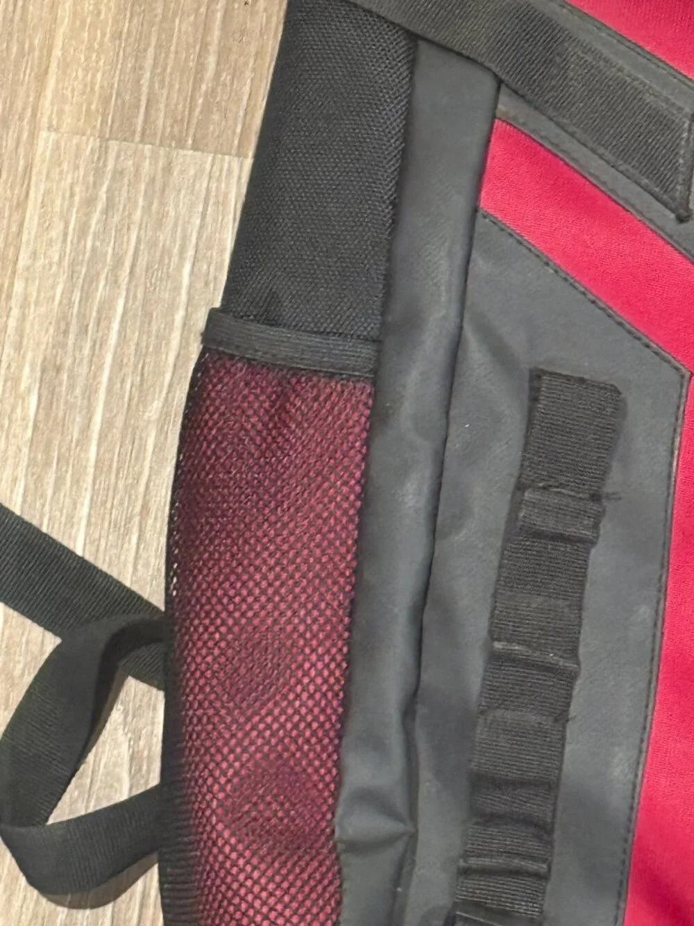 Marvel Deadpool Bioworld Tactical Roll Top Backpack Red Black